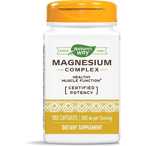 Nature's Way Magnesium Complex 500mg 100 Capsules | Premium Supplements at MYSUPPLEMENTSHOP