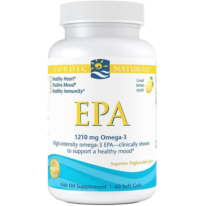 Nordic Naturals EPA 1210mg Omega-3 60 Softgels (Lemon)