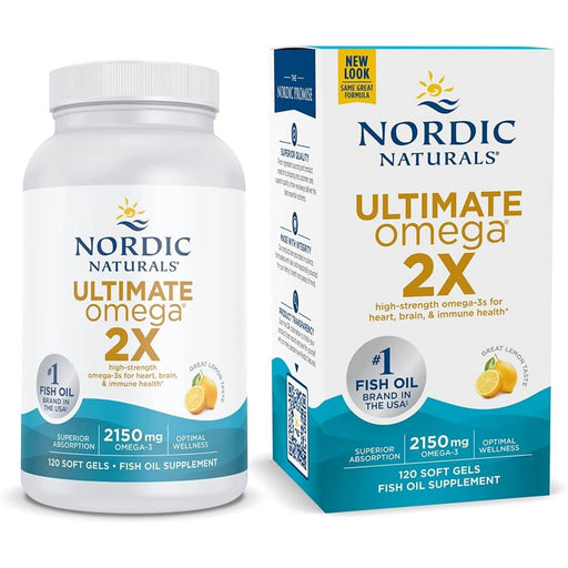 Nordic Naturals Ultimate Omega 2X 2150mg 120 Softgels (Lemon) | Premium Supplements at MYSUPPLEMENTSHOP