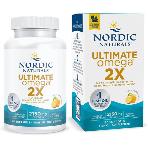 Nordic Naturals Ultimate Omega 2X 2150mg 60 Softgels (Lemon) | Premium Supplements at MYSUPPLEMENTSHOP