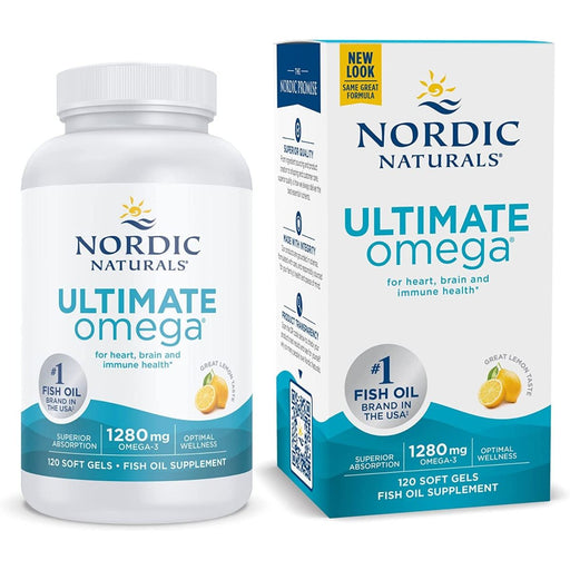 Nordic Naturals Ultimate Omega-3 1280mg 120 Softgels | Premium Supplements at MYSUPPLEMENTSHOP