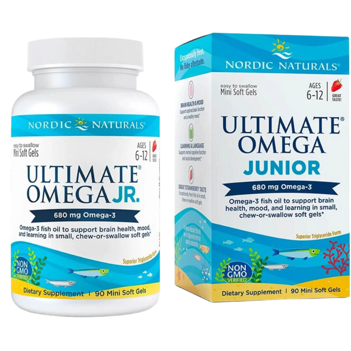 Nordic Naturals Ultimate Omega-3 Junior 680mg 90 Mini Softgels (Strawberry)