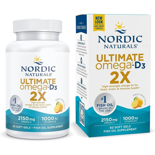Nordic Naturals Ultimate Omega-D3 2X 60 Softgels | Premium Supplements at MYSUPPLEMENTSHOP