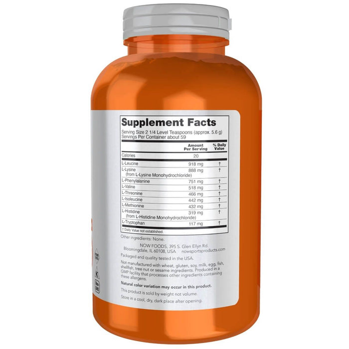 Now Foods Amino-9 Essentials Powder 11.64oz (330g) - Amino Acids and BCAAs at MySupplementShop by NOW Foods