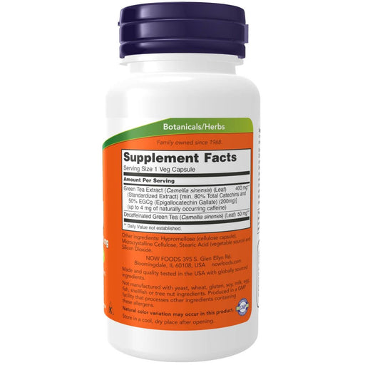 NOW Foods EGCg Green Tea Extract 400 mg 90 Veg Capsules | Premium Supplements at MYSUPPLEMENTSHOP