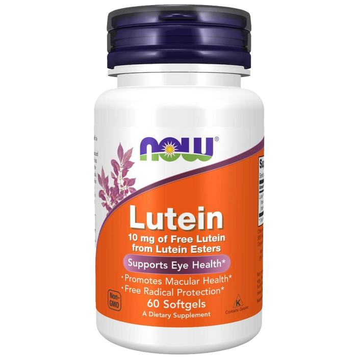 NOW Foods Lutein 10 mg 60 Softgels