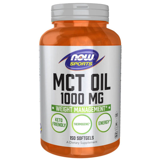 NOW Foods MCT (Medium-chain triglycerides) Oil 1,000 mg 150 Softgels | Premium Supplements at MYSUPPLEMENTSHOP