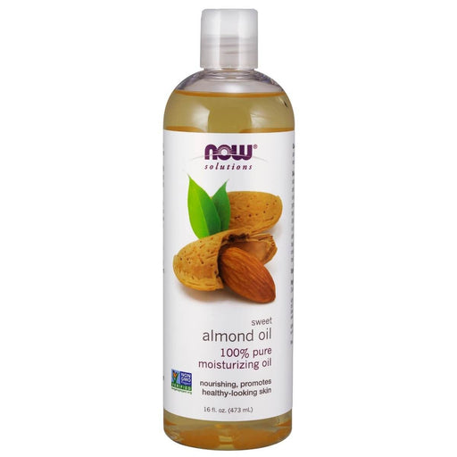 NOW Foods Sweet Almond Oil 16oz (473ml) | Premium Supplements at MYSUPPLEMENTSHOP