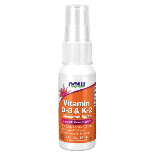 NOW Foods Vitamin D-3 &amp; K-2 Liposomal Spray 1,000 IU/100 mcg 2oz | Premium Supplements at MYSUPPLEMENTSHOP