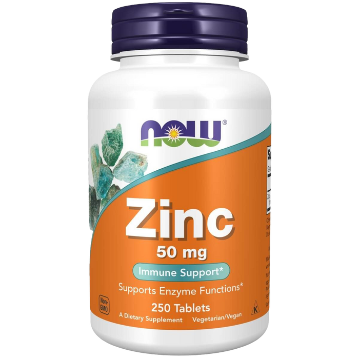 NOW Foods Zinc (Zinc Gluconate) 50 mg 250 Tablets