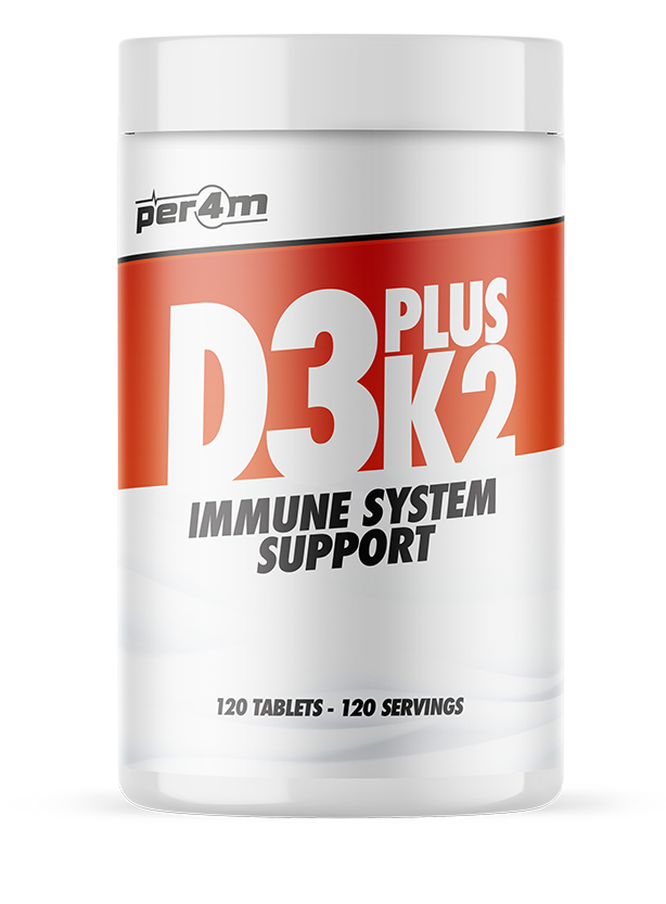 Per4m D3 Plus K2 120 Tablets - Default Title - Vitamin D at MySupplementShop by Per4m