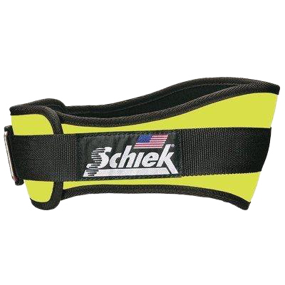 Schiek Training Belt 2004 4/34 Inch Belt - Neon Yellow