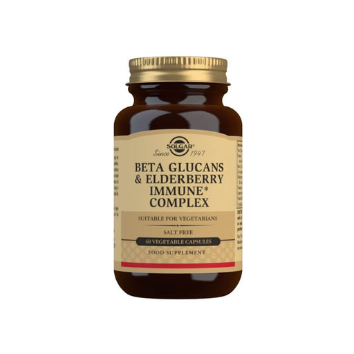 Solgar Beta Glucans  Elderberry Immune Complex Vegetable Capsules Pack of 60 at MySupplementShop.co.uk