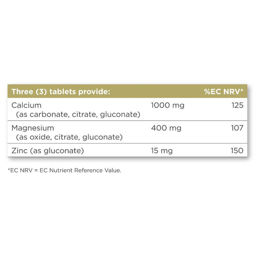 Solgar Calcium Magnesium Plus Zinc Tablets Pack of 100 at MySupplementShop.co.uk