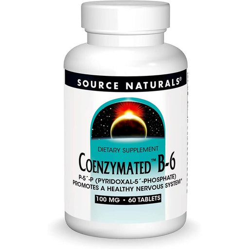 Source Naturals Coenzymated B-6 100mg 60 Tablets | Premium Supplements at MYSUPPLEMENTSHOP