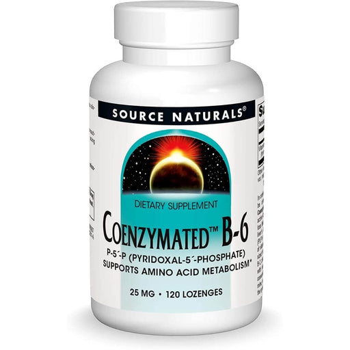 Source Naturals Coenzymated Vitamin B-6 25mg 120 Peppermint Lozenge | Premium Supplements at MYSUPPLEMENTSHOP