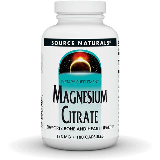 Source Naturals Magnesium Citrate 133mg 180 Capsules - Brain & Memory at MySupplementShop by Source Naturals