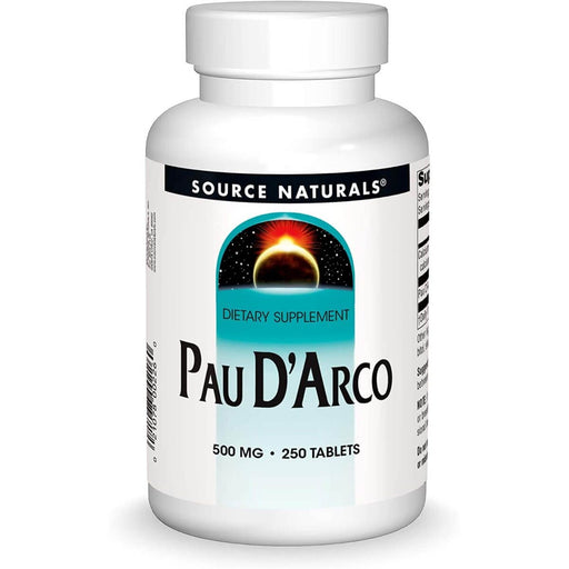 Source Naturals Pau D'Arco 500mg 250 Tablets | Premium Supplements at MYSUPPLEMENTSHOP