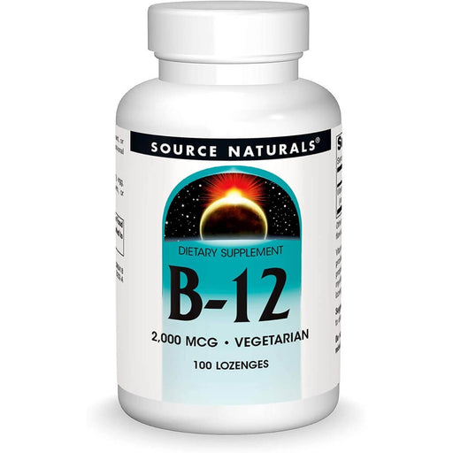 Source Naturals Vitamin B-12 2,000 mcg 100 Lozenge | Premium Supplements at MYSUPPLEMENTSHOP