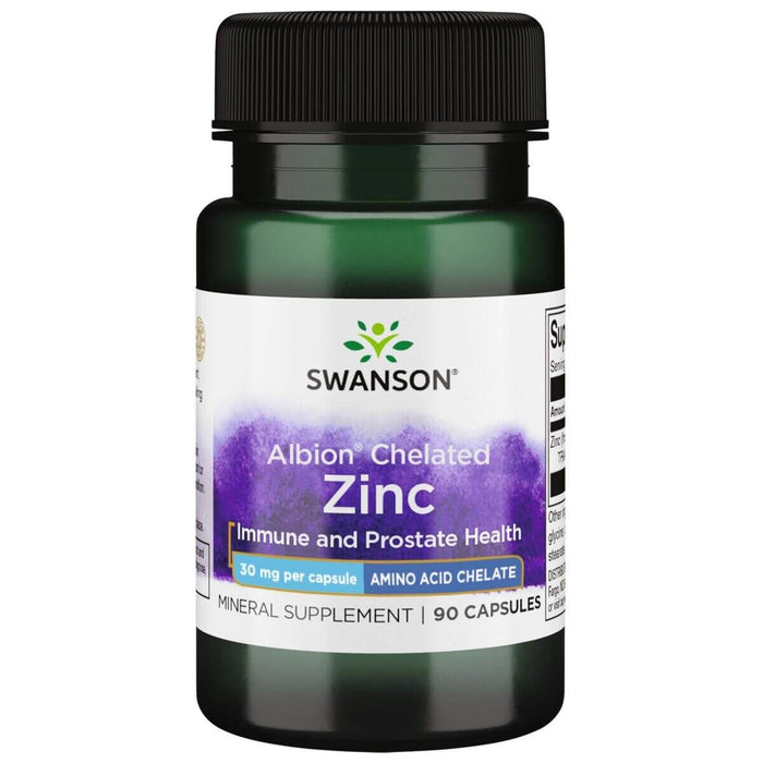 Swanson Albion Zinc 30 mg 90 Capsules at MySupplementShop.co.uk