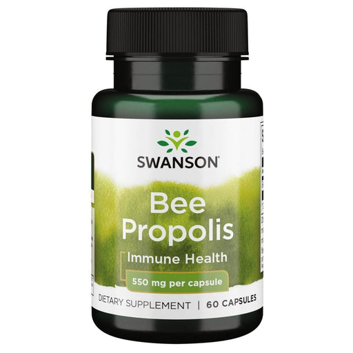 Swanson Bee Propolis 550mg 60 Capsules | Premium Supplements at MYSUPPLEMENTSHOP.co.uk