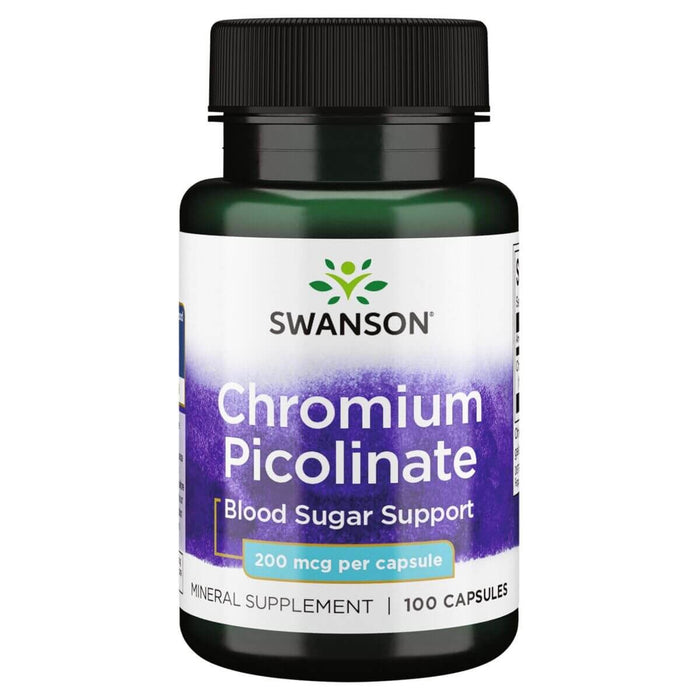 Swanson Chromium Picolinate 200 mcg 100 Capsules | Premium Supplements at MYSUPPLEMENTSHOP