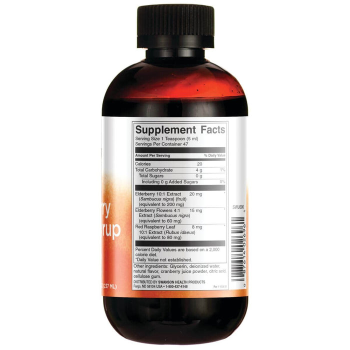 Swanson Elderberry Extract Syrup 8 fl oz Liquid - Immune Support at MySupplementShop by Swanson