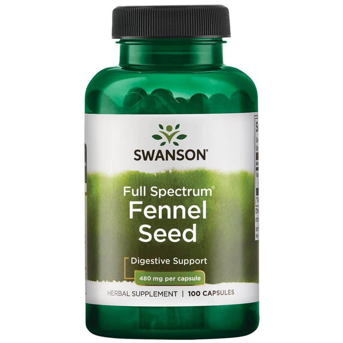 Swanson Fennel Seed 480 mg 100 Capsules | Premium Supplements at MYSUPPLEMENTSHOP