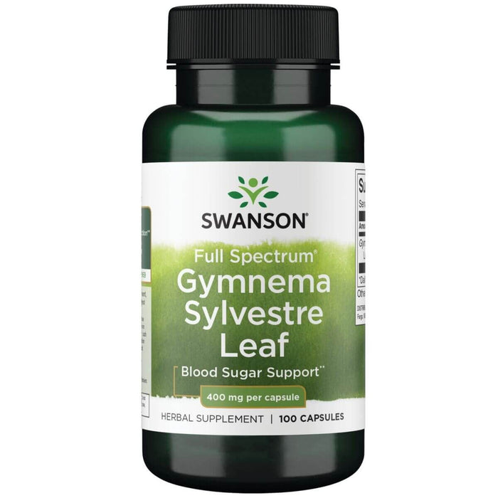 Swanson Full Spectrum Gymnema Sylvestre Leaf 400 mg 100 Capsules - Health and Wellbeing at MySupplementShop by Swanson