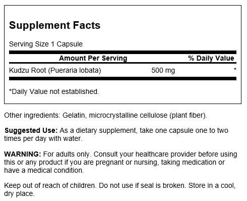 Swanson Full Spectrum Kudzu Root 500 mg 60 Capsules | Premium Supplements at MYSUPPLEMENTSHOP