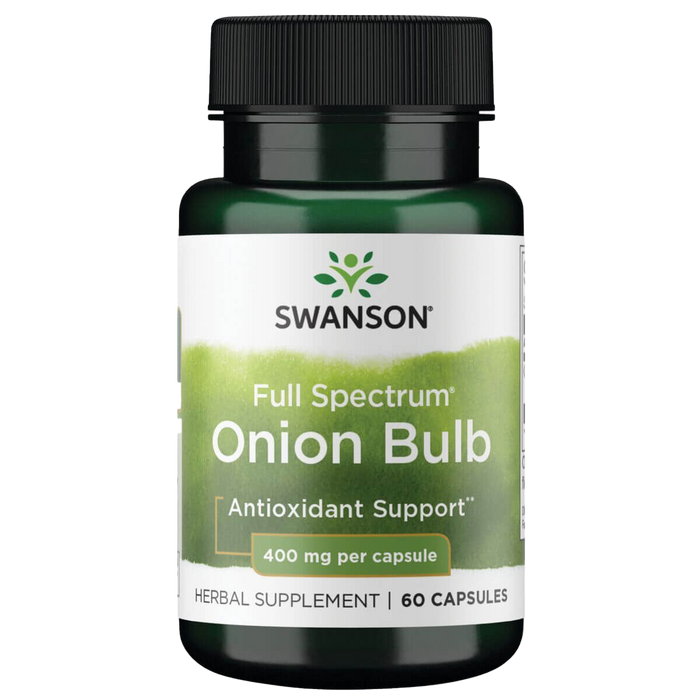 Swanson Full Spectrum Onion Bulb 400mg 60 Capsules