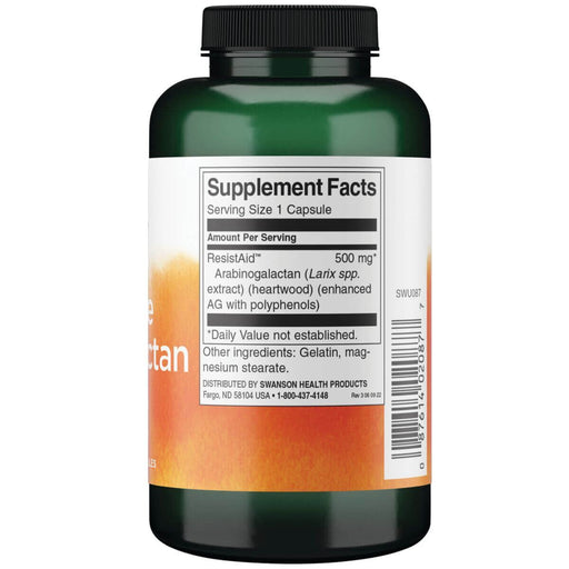 Swanson Larch Tree Arabinogalactan 500 mg 90 Capsules | Premium Supplements at MYSUPPLEMENTSHOP