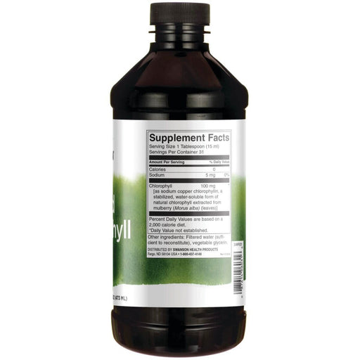 Swanson Liquid Chlorophyll 100 mg 16 fl oz Liquid - Supplements at MySupplementShop by Swanson