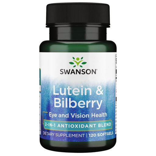 Swanson Lutein & Bilberry 120 Softgels | Premium Supplements at MYSUPPLEMENTSHOP.co.uk