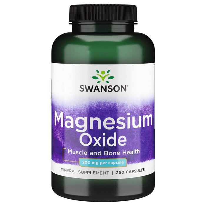 Swanson Magnesium 200 mg 250 Capsules at MySupplementShop.co.uk