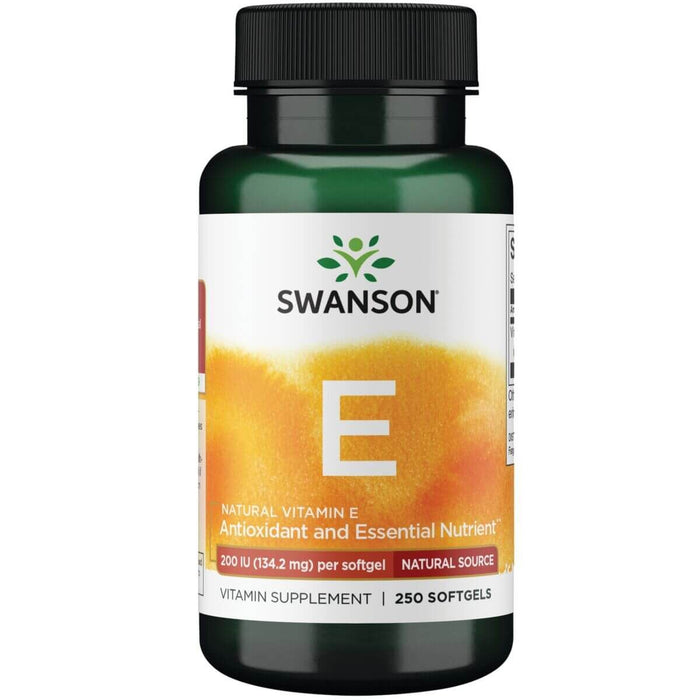 Swanson Natural Vitamin E 200iu (134.2 mg) 250 Softgels - Skin Care at MySupplementShop by Swanson