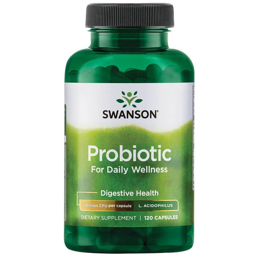 Swanson Probiotic for Daily Wellness 1 Billion CFU 120 Capsules | Premium Supplements at MYSUPPLEMENTSHOP