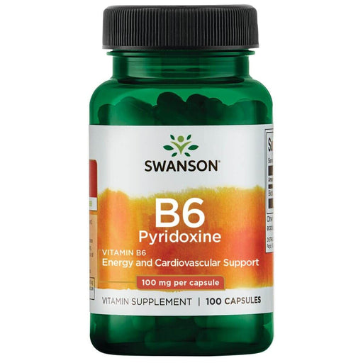 Swanson Vitamin B6 Pyridoxine 100mg 100 Capsules at MySupplementShop.co.uk