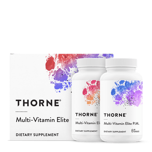 Thorne Research Multi-Vitamin Elite A.M. &amp; P.M. (2bottles) 90 Capsules each | Premium Supplements at MYSUPPLEMENTSHOP