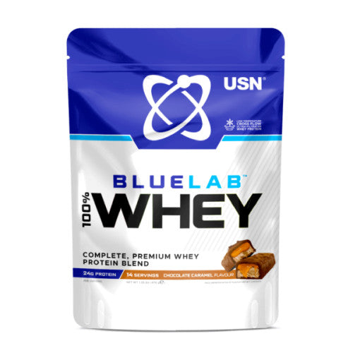 USN Blue Lab Whey 100% 476g - Chocolate Caramel - Sports Supplements at MySupplementShop by USN Blue