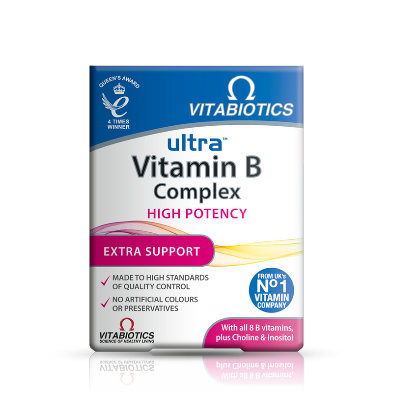 Vitabiotics Ultra Vitamin B Complex High Potency 60 Tablets - Energy & Mind at MySupplementShop by Vitabiotics