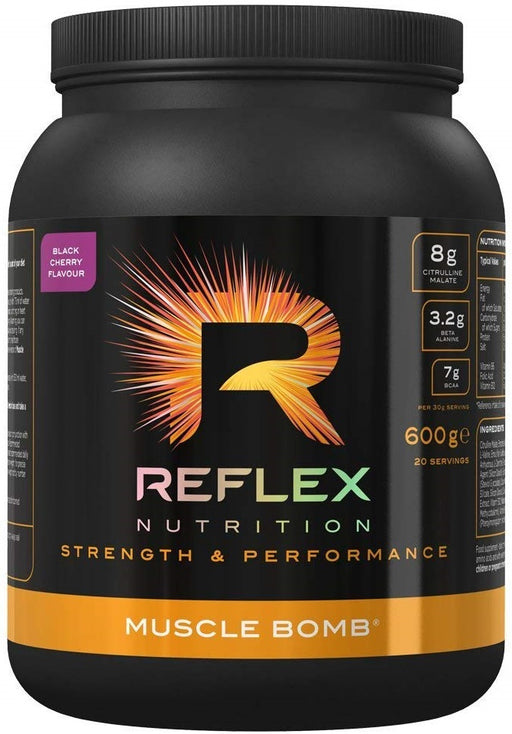 Reflex Nutrition Muscle Bomb, Fruit Punch - 600 grams | High-Quality Pre & Post Workout | MySupplementShop.co.uk