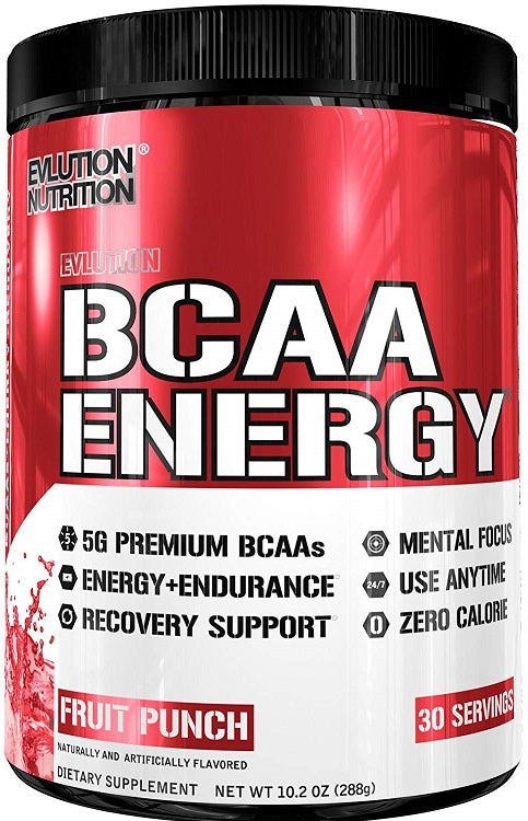 EVLution Nutrition BCAA Energy, Peach Mango - 270 grams | High-Quality Amino Acids and BCAAs | MySupplementShop.co.uk