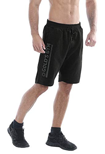 Gold's Gym UK Men's Embossed Shorts Sweatpant Joggers Black 2X-Large | High-Quality Trousers | MySupplementShop.co.uk