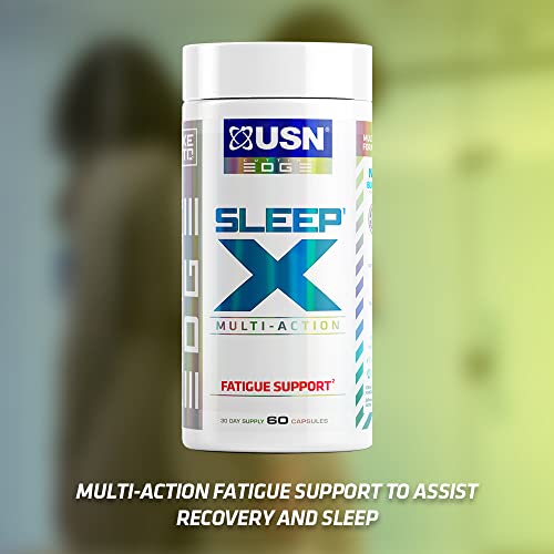 USN Sleep X Sleep Supplement: Contains Key Ingredients KSM-66 Ashwagandha Vitamin E and Magnesium Getting a Full Night's Sleep is Key For Any Recovery | High-Quality Hypnotic Sleeping Aids | MySupplementShop.co.uk