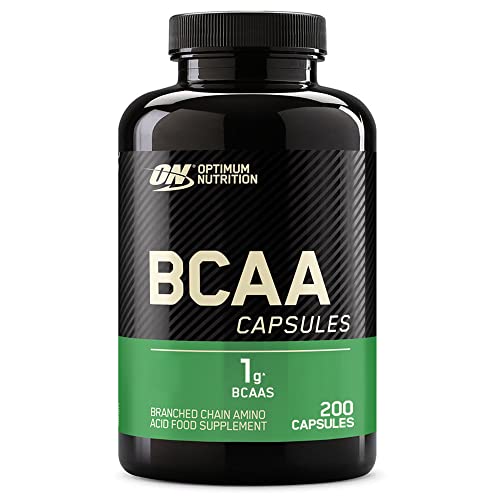 Optimum Nutrition BCAA 1000 Powder Branched Chain Amino Acids with L-Leucine L-Isoleucine and L-Valine Unflavoured BCAA Supplements 100 Servings 200 Capsules | High-Quality BCAAs | MySupplementShop.co.uk