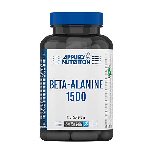 Applied Nutrition Beta Alanine 1500mg Amino Acid Supplement Increases Strength & Endurance 120 Capsules | High-Quality Acetyl-L-Carnitine | MySupplementShop.co.uk