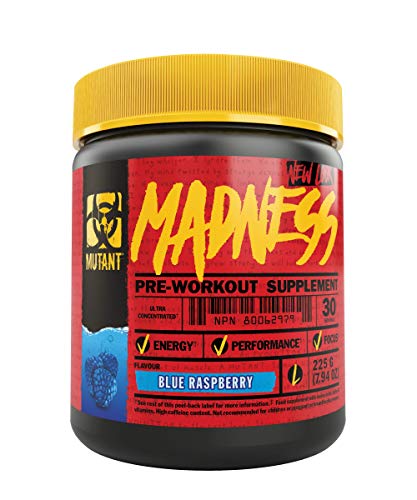 MUTANT Madness | Original Mutant Pre-Workout Powder| High-Intensity Workouts}| 30 Serving | 225 g (.83 lb) | Blue Raspberry - Default Title - Pre & Post Workout at MySupplementShop by Mutant