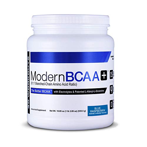 Modern Sports Nutrition BCAA+ Blue Raspberry 535 g | High-Quality Amino Acids and BCAAs | MySupplementShop.co.uk