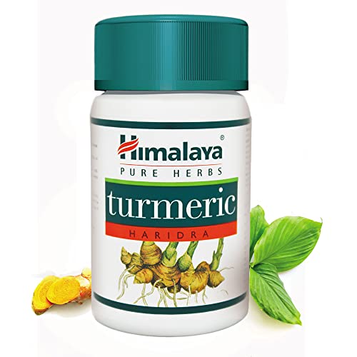 Himalaya Pure Herbs Turmeric (Haridra) Helps to Control Cholesterol Levels 60 Capsules | High-Quality Turmeric | MySupplementShop.co.uk